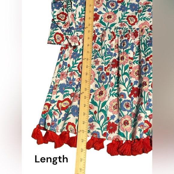 Vineyard Vines Floral Kids Swim Coverup - Red, Blue, Green - Picture 4 of 6